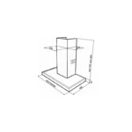 Campana Decorativa Ala de Acero Inoxidable DJE 60 Teka - vista 3