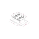 Encimera a Gas Teka GBC 64 G1 - Linea Infinity Design - vista 8