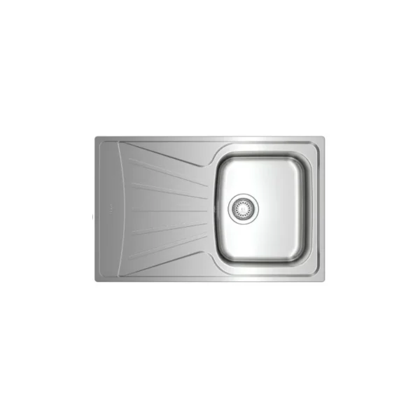 Lavaplatos empotrado 1 Cubeta(s) 79x16x50 cm Acero inoxidable