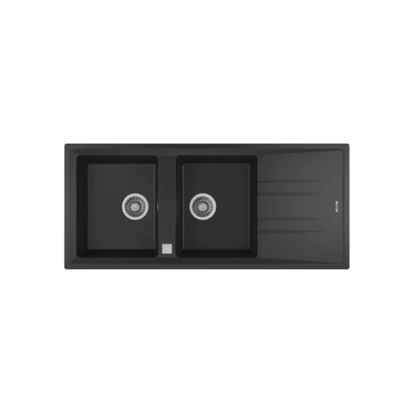 Lavaplatos Granito Stone 80 B-TG 2C 1E Negro Carbón Teka