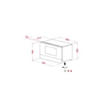 Microondas Empotrado Teka ML 8220 BIS L ST Stone Gray - vista 12