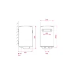 Termo Digital Eco Vertical Eléctrico 30 Litros 1500 W de Muro - vista 6