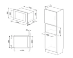 Microonda Classica FMI425X 25 Lts SMEG - imagen 6